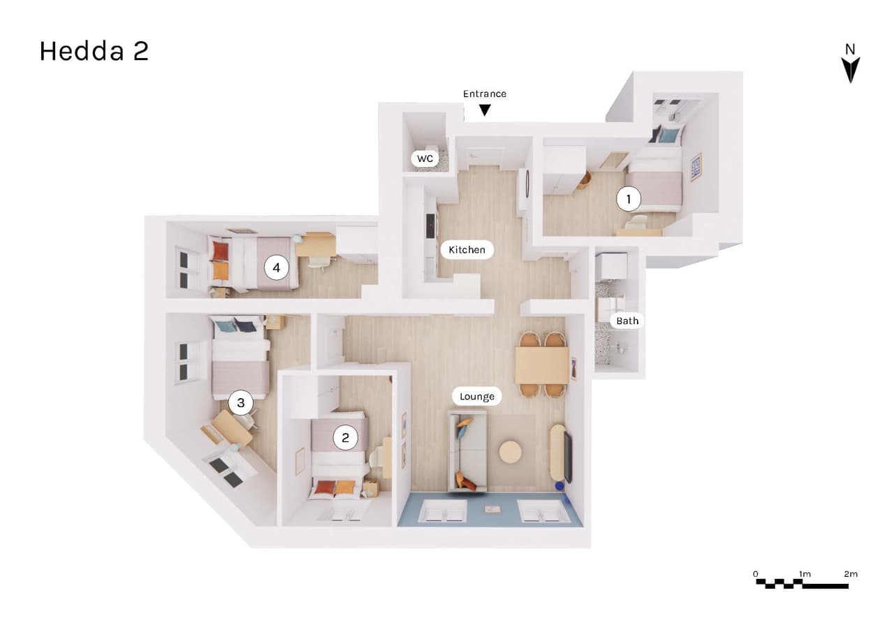 Hedda 2, coliving in Oslo